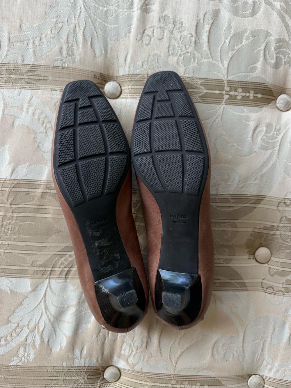 Prada Brown Leather Horsebit Loafers - Picture 4 of 7